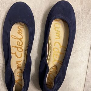 Sam Edelman Dark Blue Suede Flats